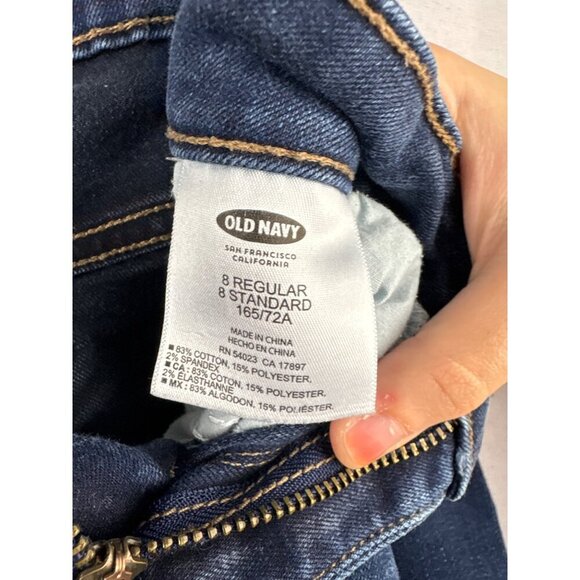 Old Navy The Rockstar Skinny Jeans Size 8 Regular Blue Denim Womens - Picture 3 of 6